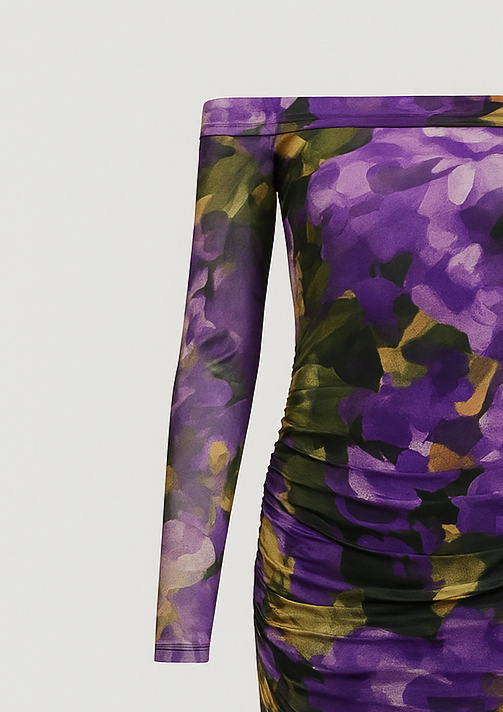 Mesh Slash Dress : Bloom