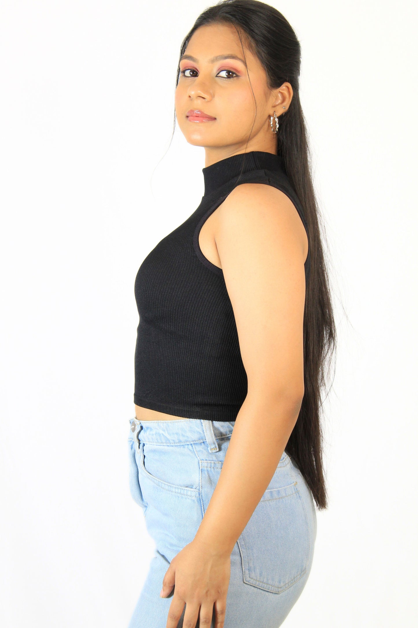 Ribbed Tank Top : Black