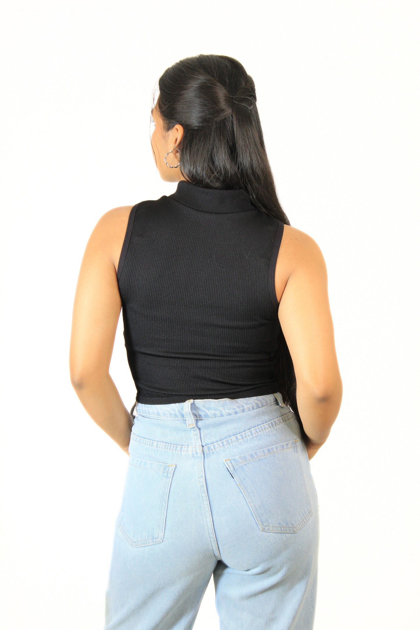 Ribbed Tank Top : Black