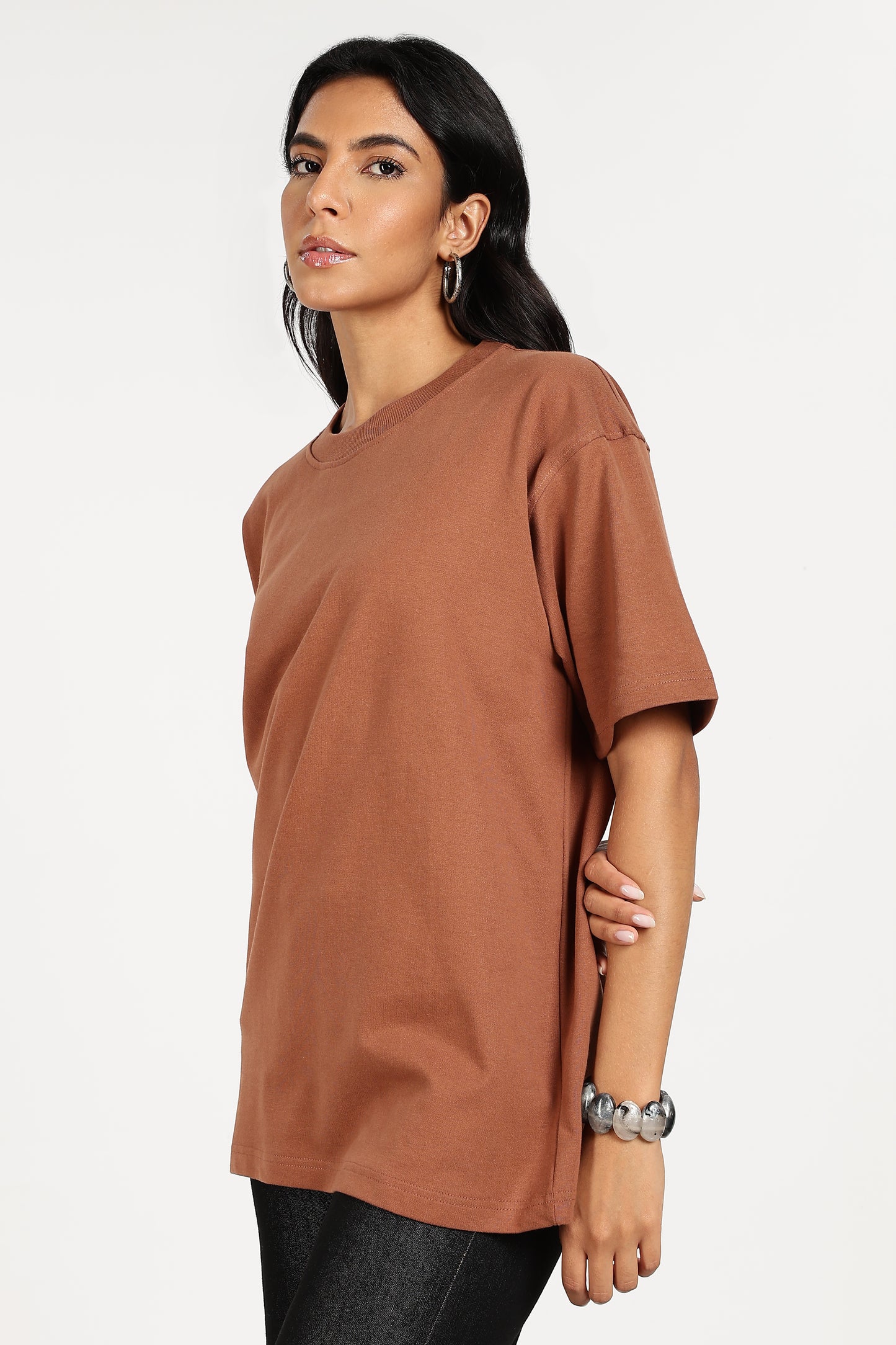 CHOCOLATE SCENTED SOLID BROWN T-SHIRT