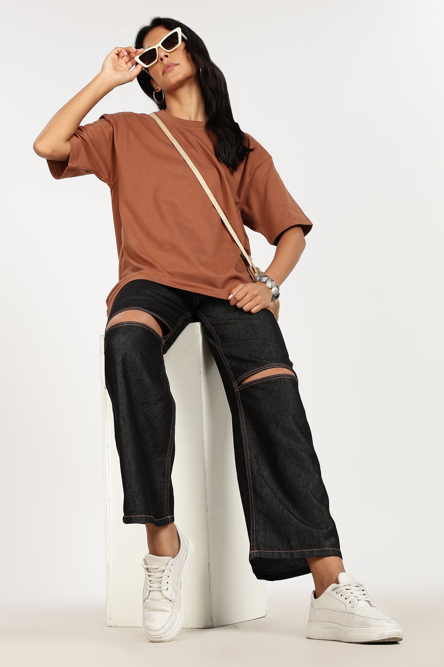 CHOCOLATE SCENTED SOLID BROWN T-SHIRT