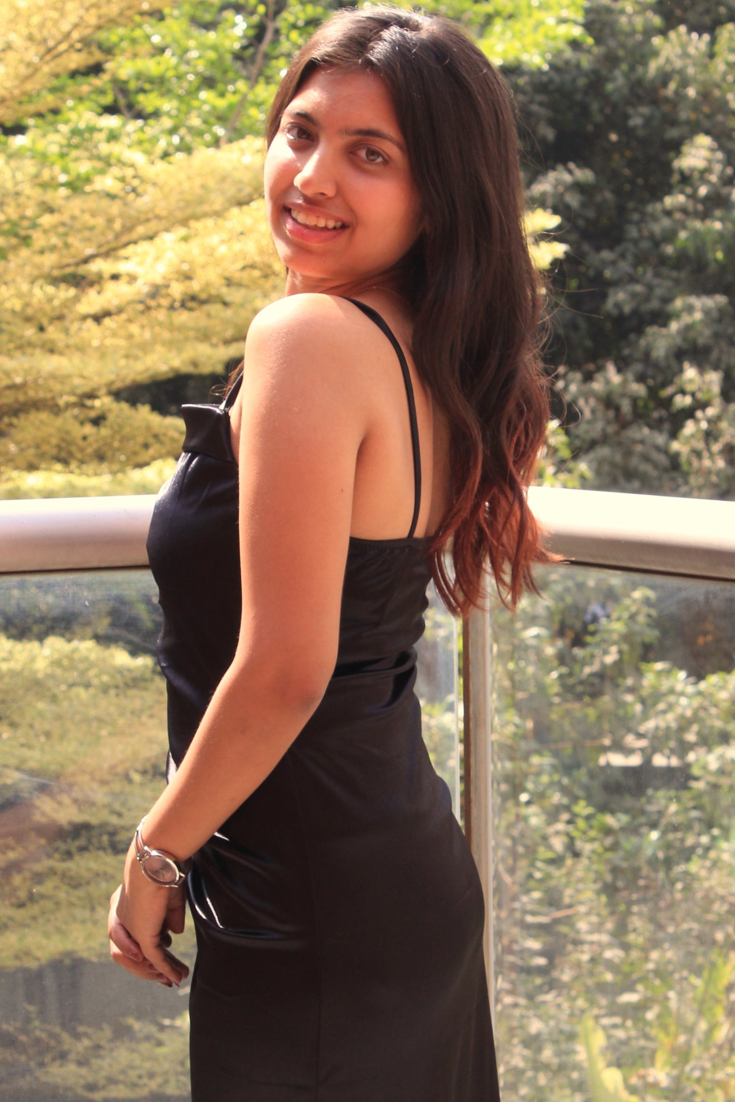 Cawl Slip Dress : BLACK