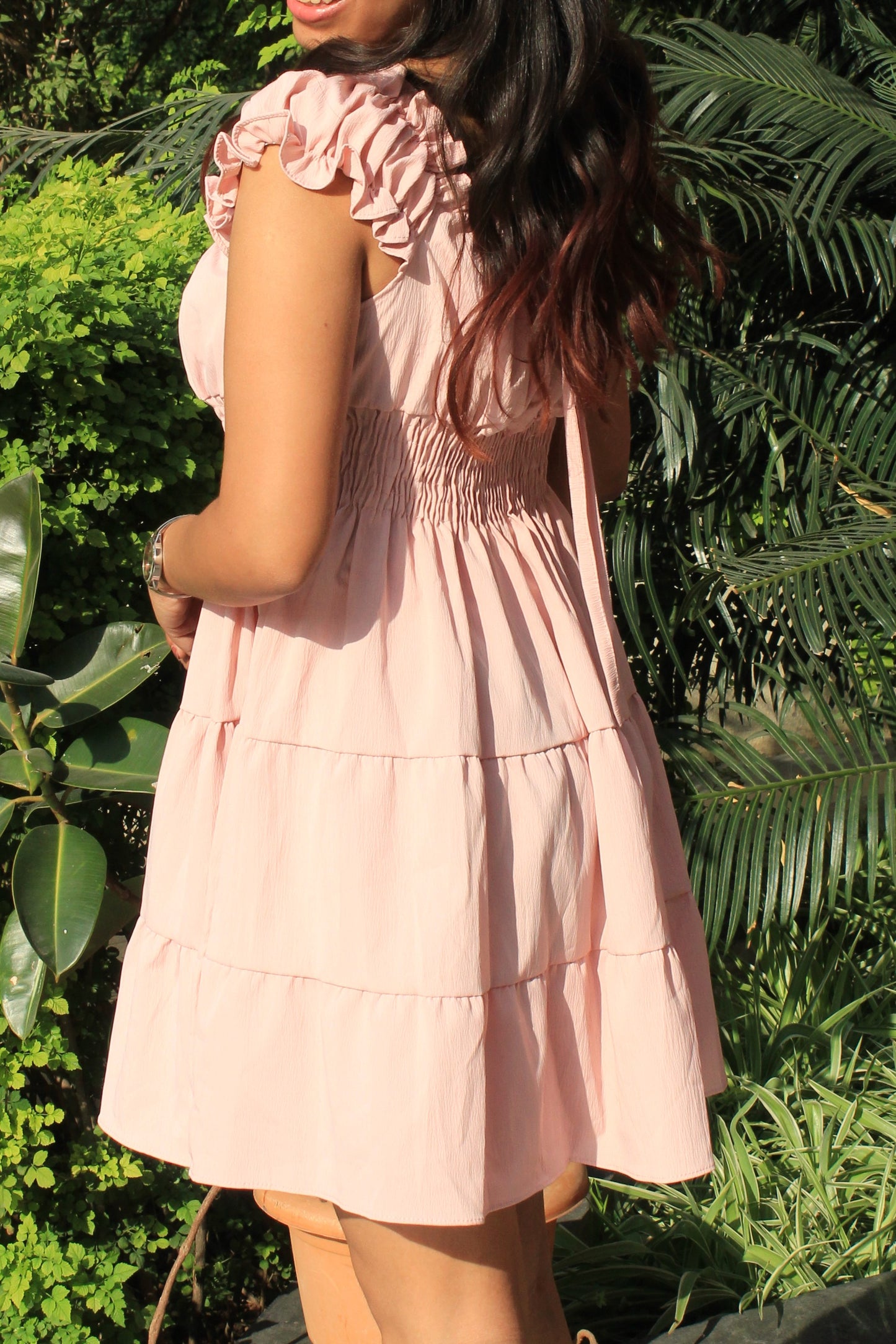 Tierd Tube Dress : Pink