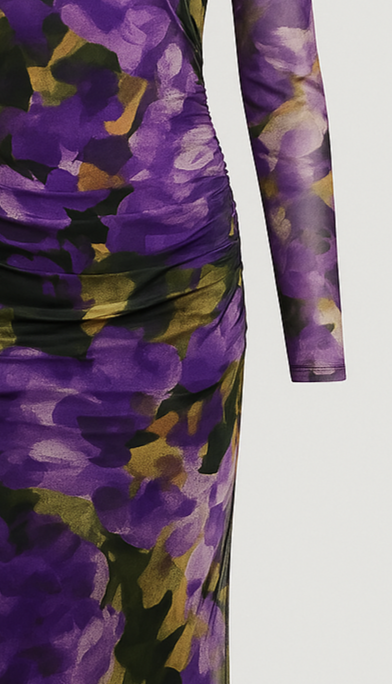 Mesh Slash Dress : Bloom