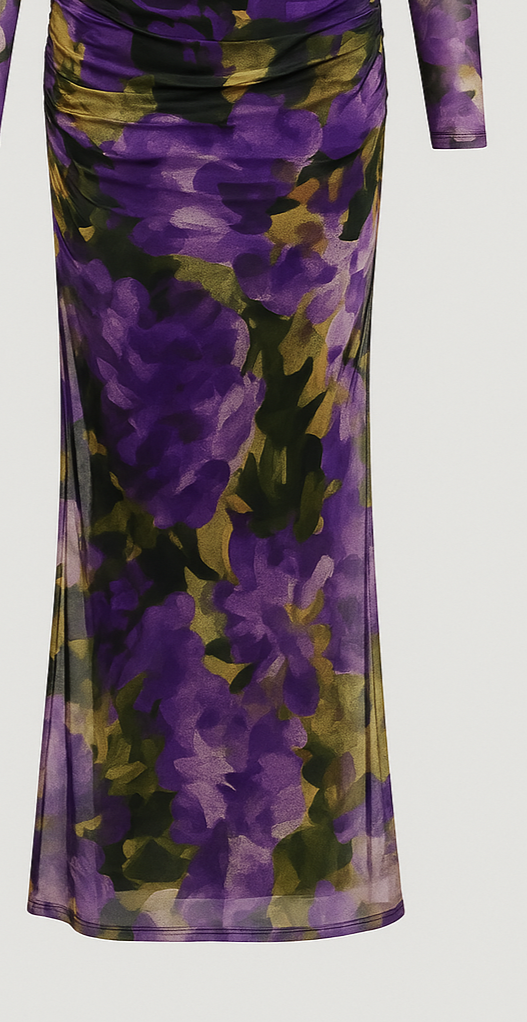 Mesh Slash Dress : Bloom