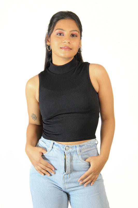 Ribbed Tank Top : Black