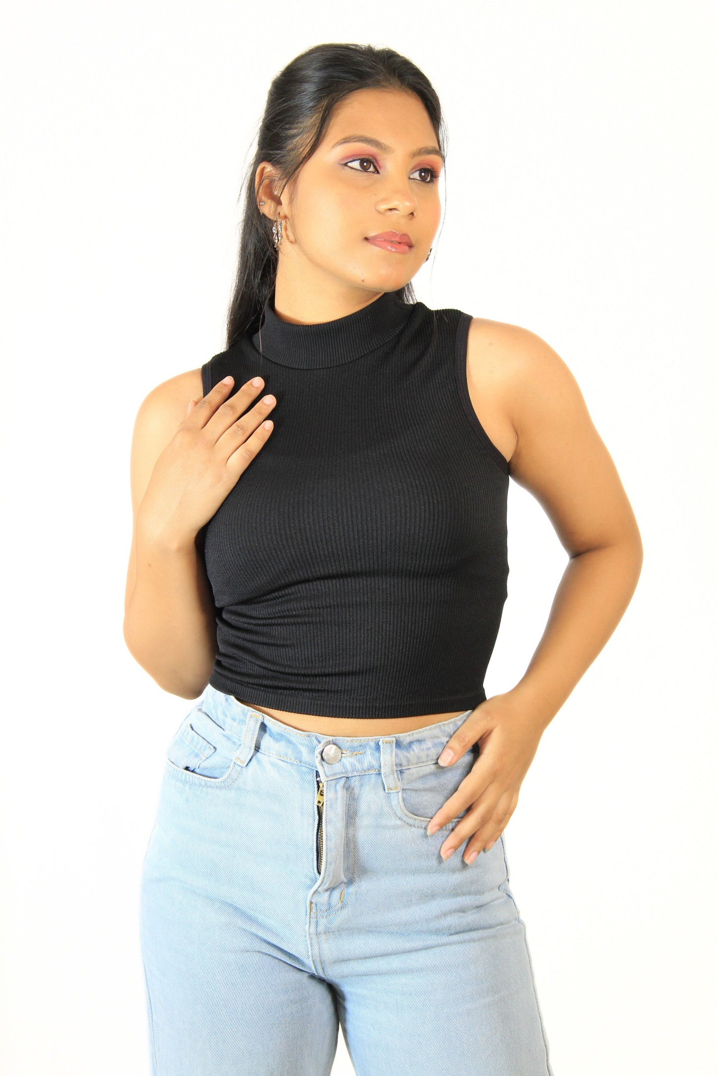 Ribbed Tank Top : Black