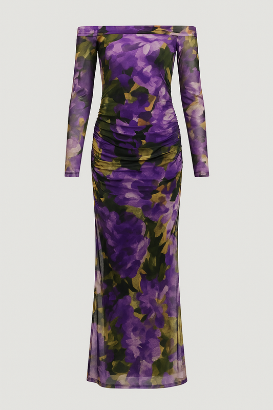 Mesh Slash Dress : Bloom