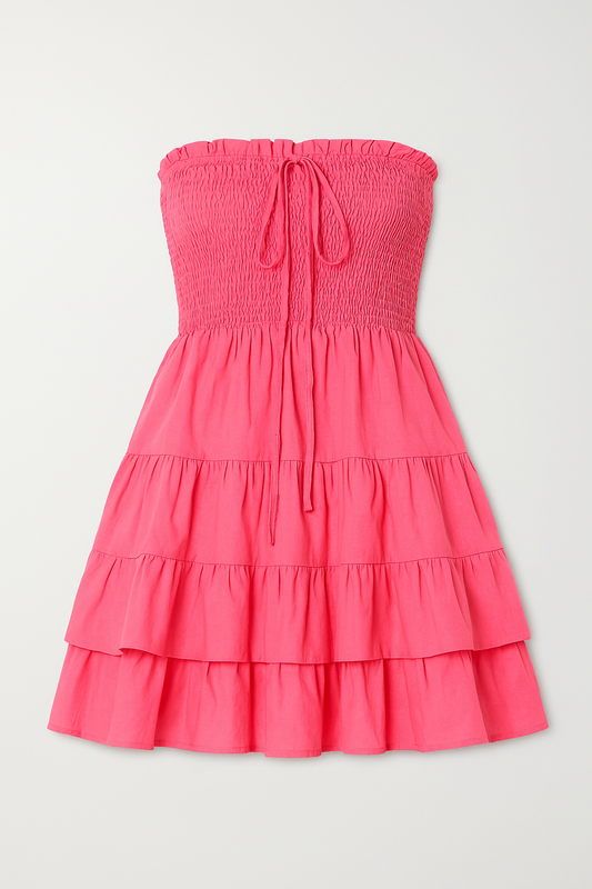 Tiered Tube Knot : Pink