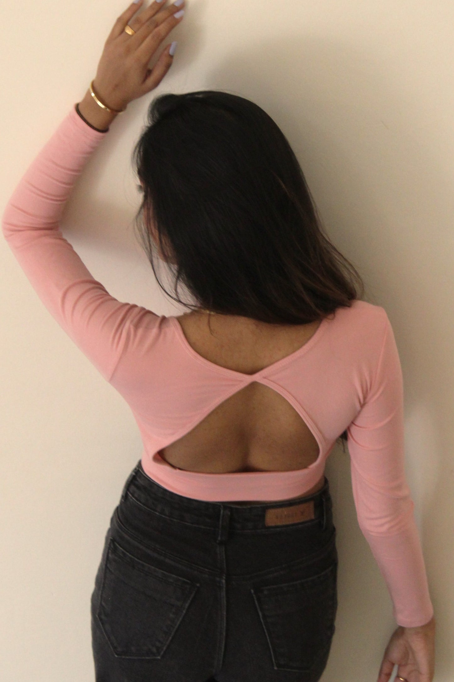 Frt Knot Tiered Top : PINK