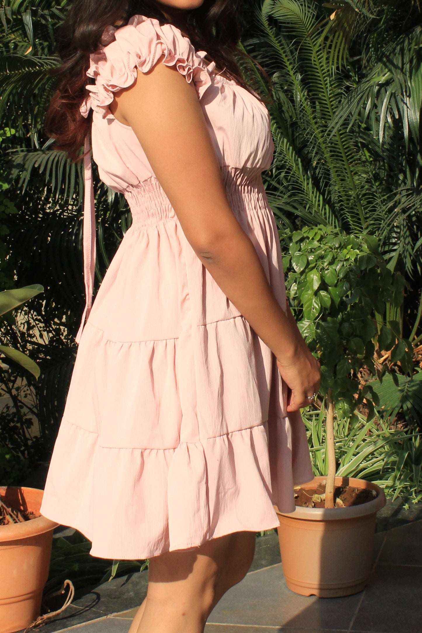Tierd Tube Dress : Pink