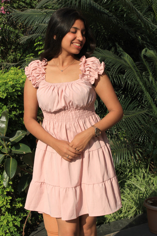 Tierd Tube Dress : Pink