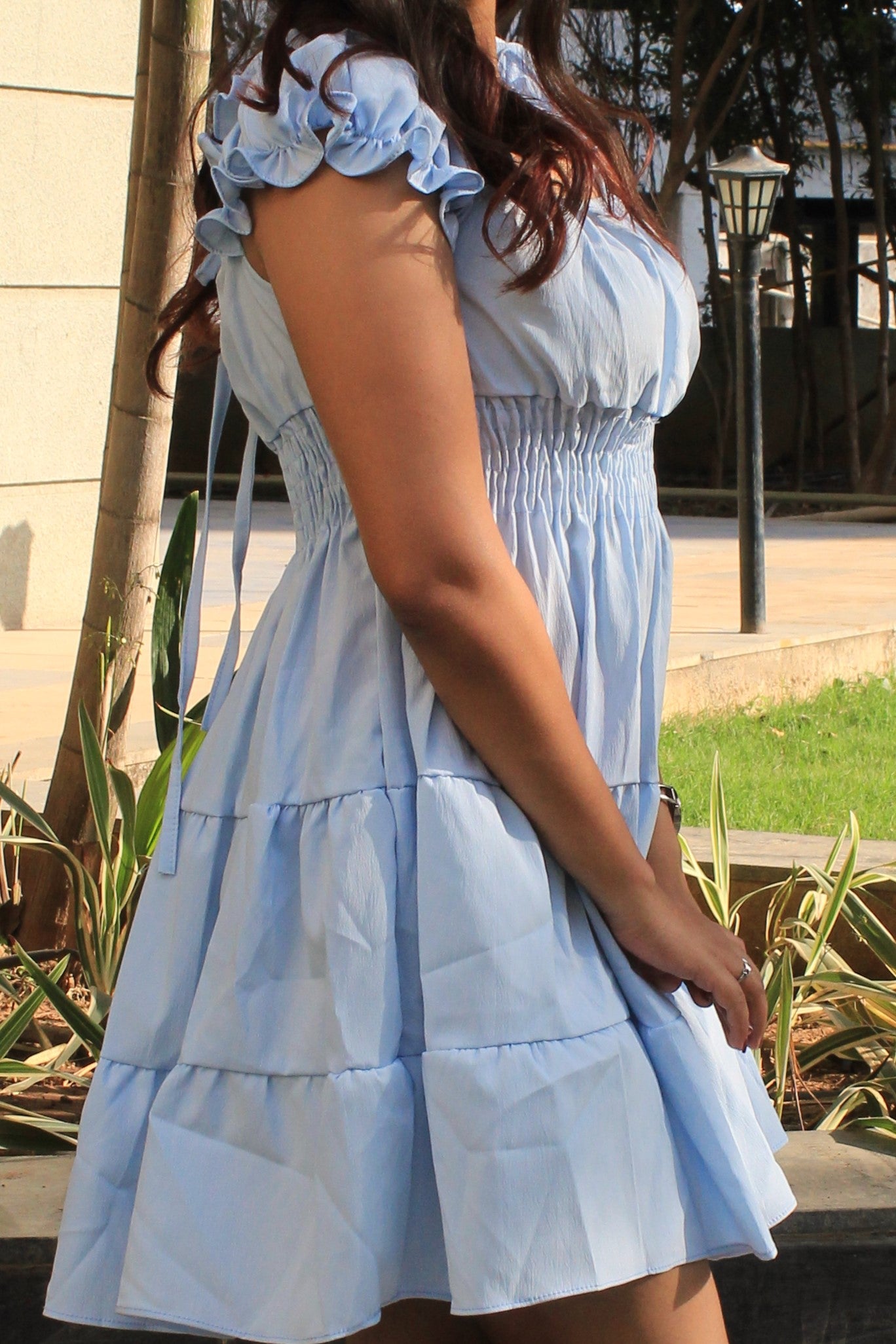 Tierd Tube Dress : Blue