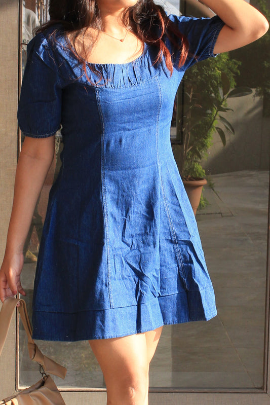 Denim Aline Dress : Blue